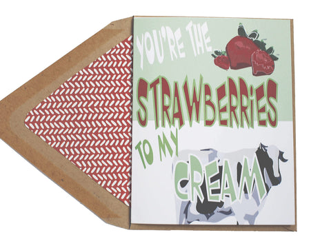 Strawberries & Cream Card