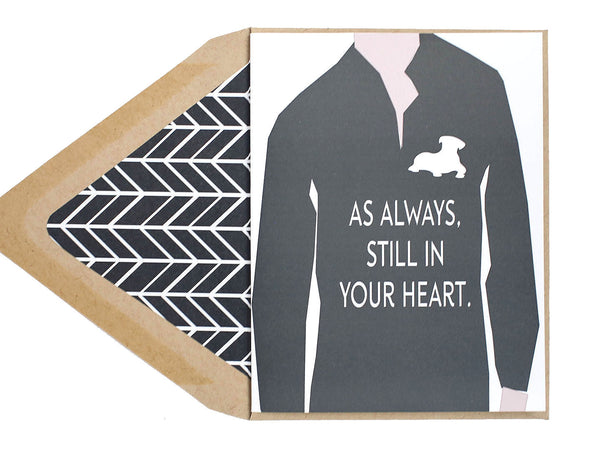 Still In Heart Dog Sympathy Card