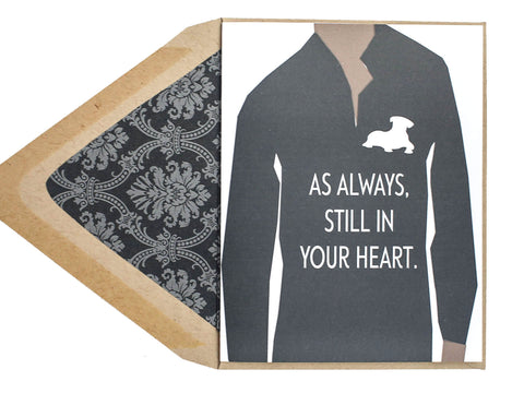 Still In Heart Dog Sympathy Card