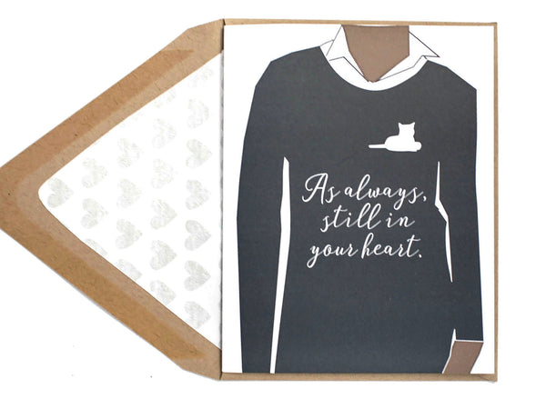 Still In Heart Cat Sympathy Card