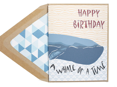 Whale of A Time Birthday Card