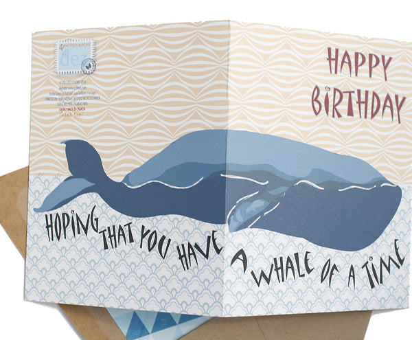 Whale of A Time Birthday Card