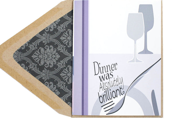 Dinner Was Brilliant Card