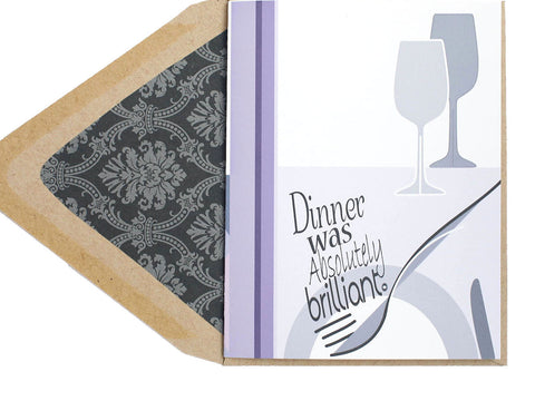 Dinner Was Brilliant Card