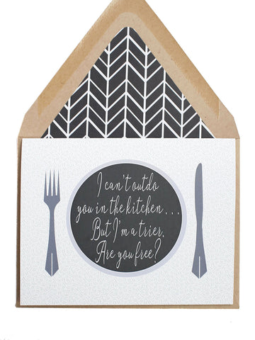 Free For Dinner? Card