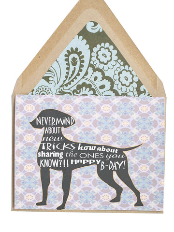 New Tricks Birthday Card