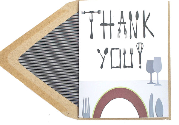Thank You Utensils Card
