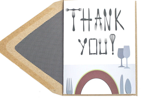 Thank You Utensils Card