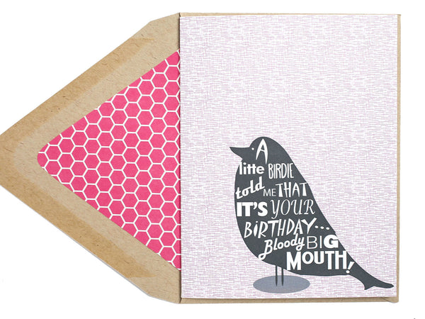 Little Birdie Birthday Card