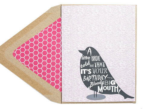 Little Birdie Birthday Card