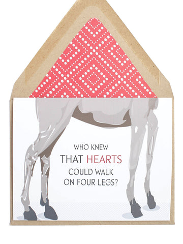 Hearts On Four Legs Card