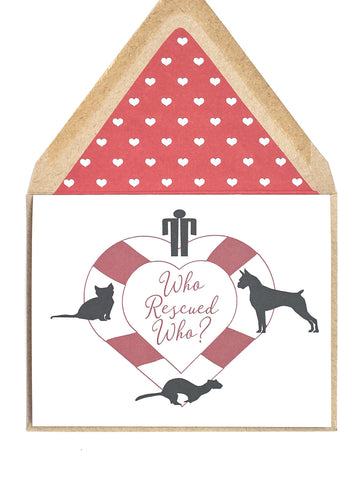 Who Rescued Who Card