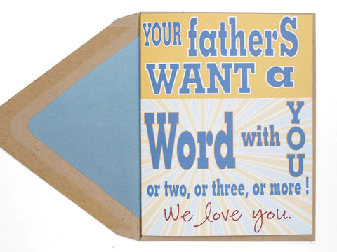 Fathers Want A Word Card