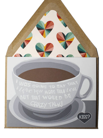 Tea Crazy Talk Card