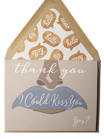 Thank You Kiss Card