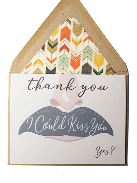 Thank You Kiss Card