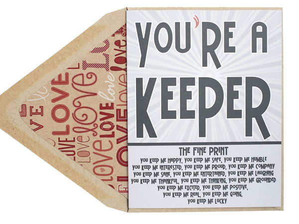 You're A Keeper Card
