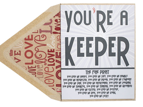 You're A Keeper Card
