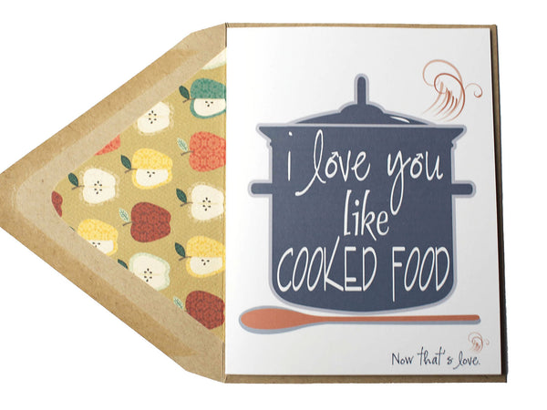 Cooked Food Gay Card