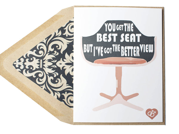 Best Seat Gay Card