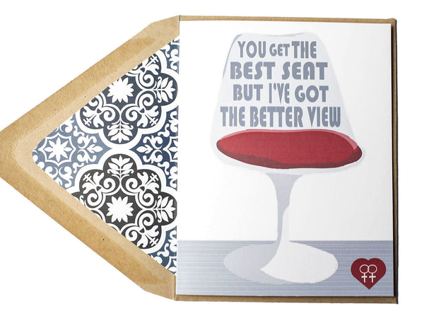 Best Seat Lesbian Card