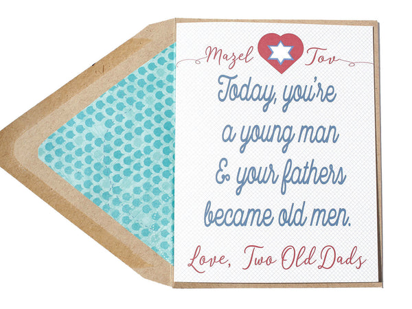 Two Old Dads Bar Mitvah Card