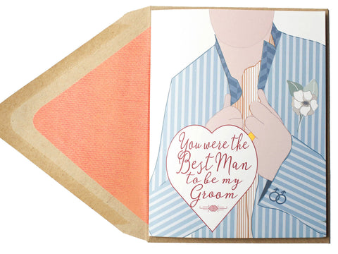 Best Man Groom Card