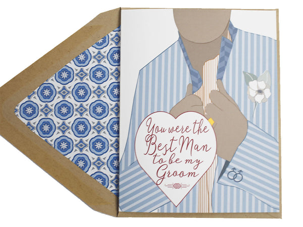 Best Man Groom Card