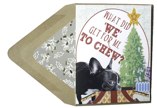 For Me To Chew : Christmas Card - Dog Series