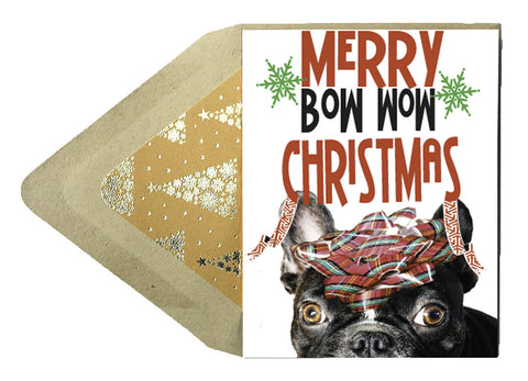 Merry Bow Wow Card - Dog Series