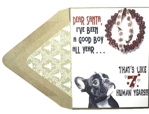 Dear Santa : Christmas Card - Dog Series