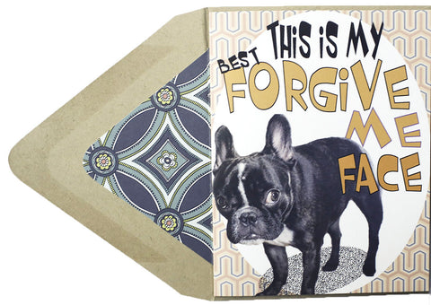 Forgive This Face Card - Dog Series