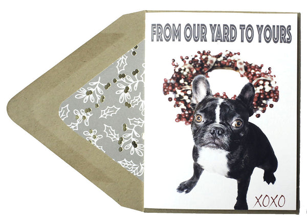 From Our Yard Holiday Card - Dog Series